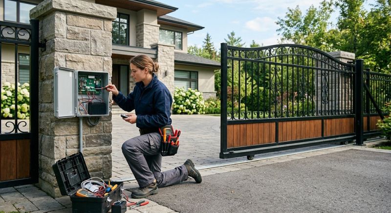 Remote Gate Installation in Cumming, GA