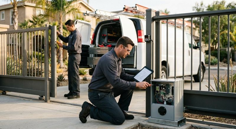 Remote Gate Installation in Roswell, GA